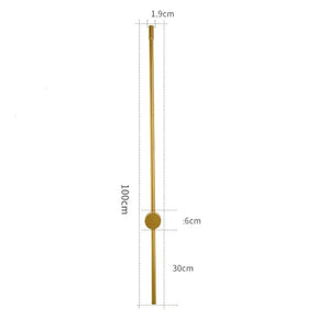 Arandela Linear de Parede Interna Ajustável – Iluminação Moderna com Design Minimalista - Morada Serena