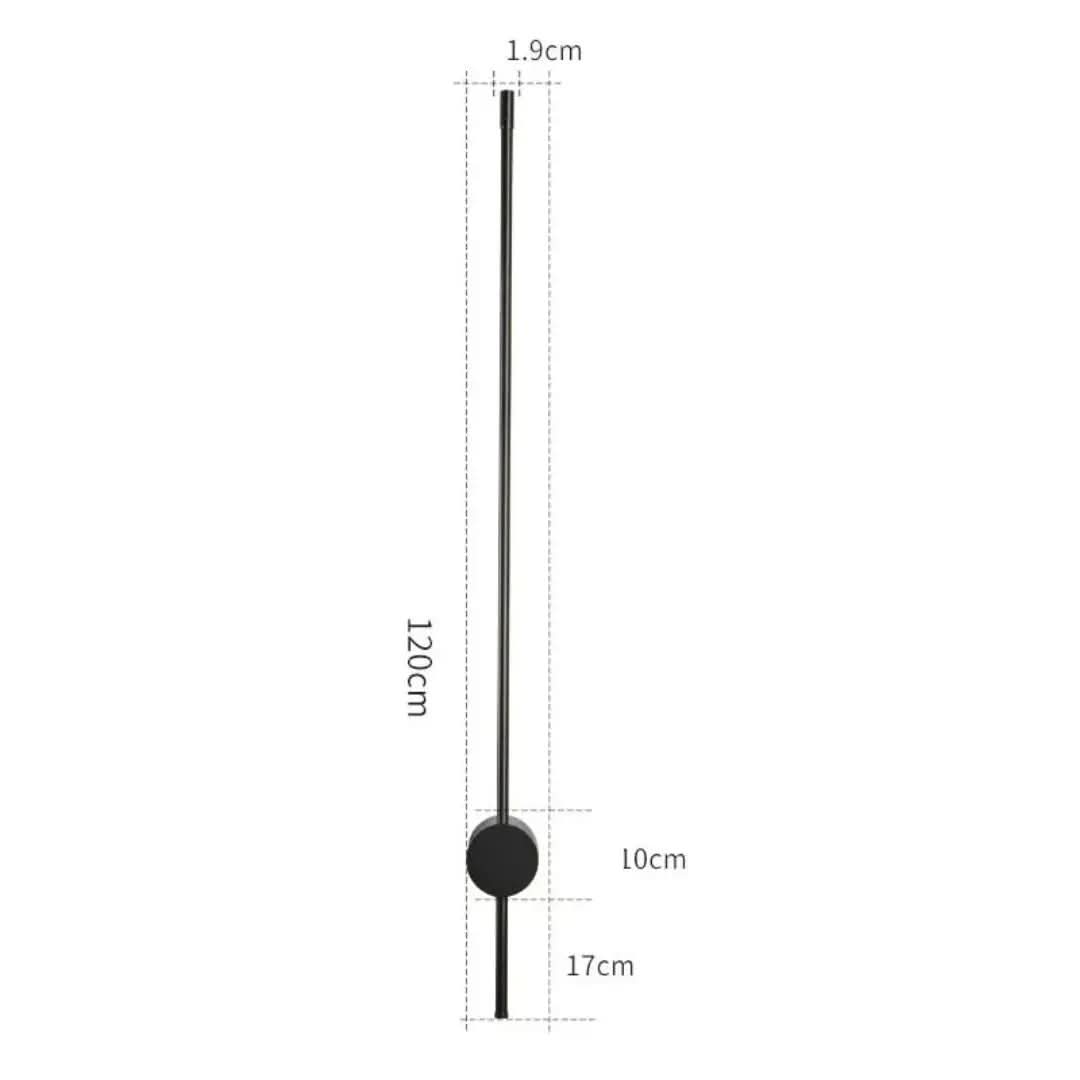 Arandela Linear de Parede Interna Ajustável – Iluminação Moderna com Design Minimalista - Morada Serena