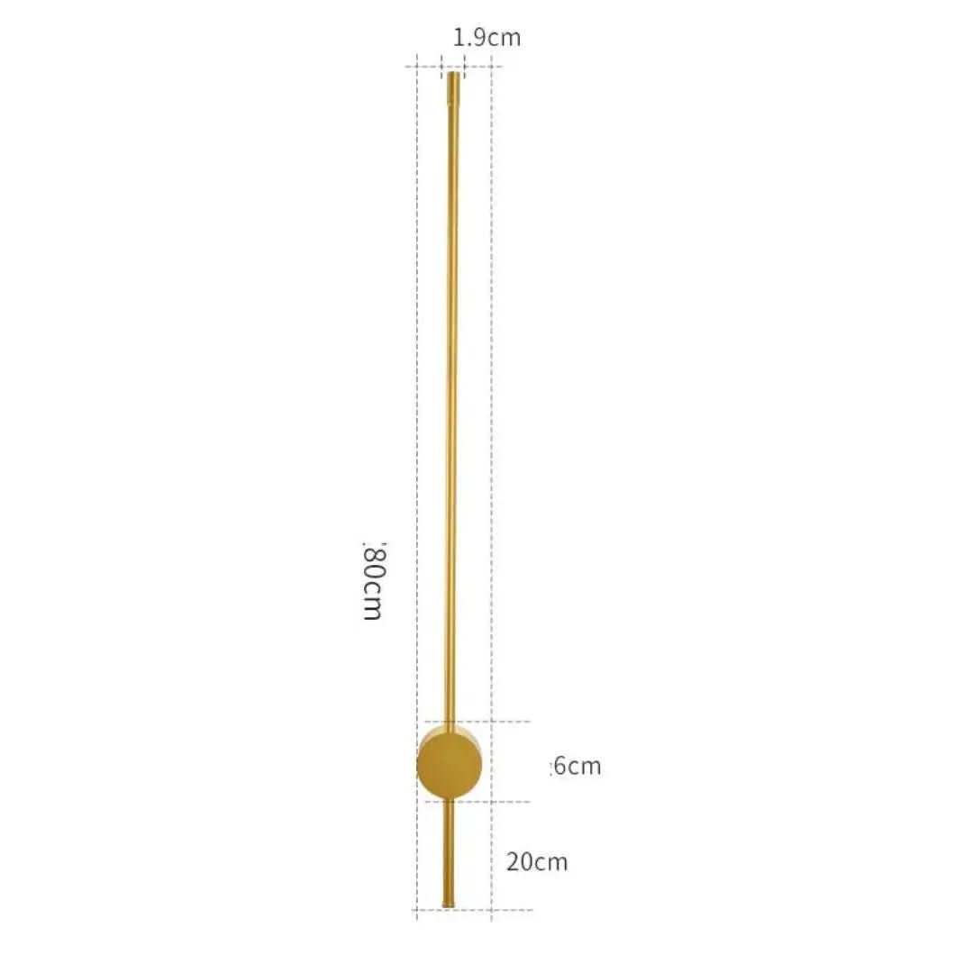 Arandela Linear de Parede Interna Ajustável – Iluminação Moderna com Design Minimalista - Morada Serena