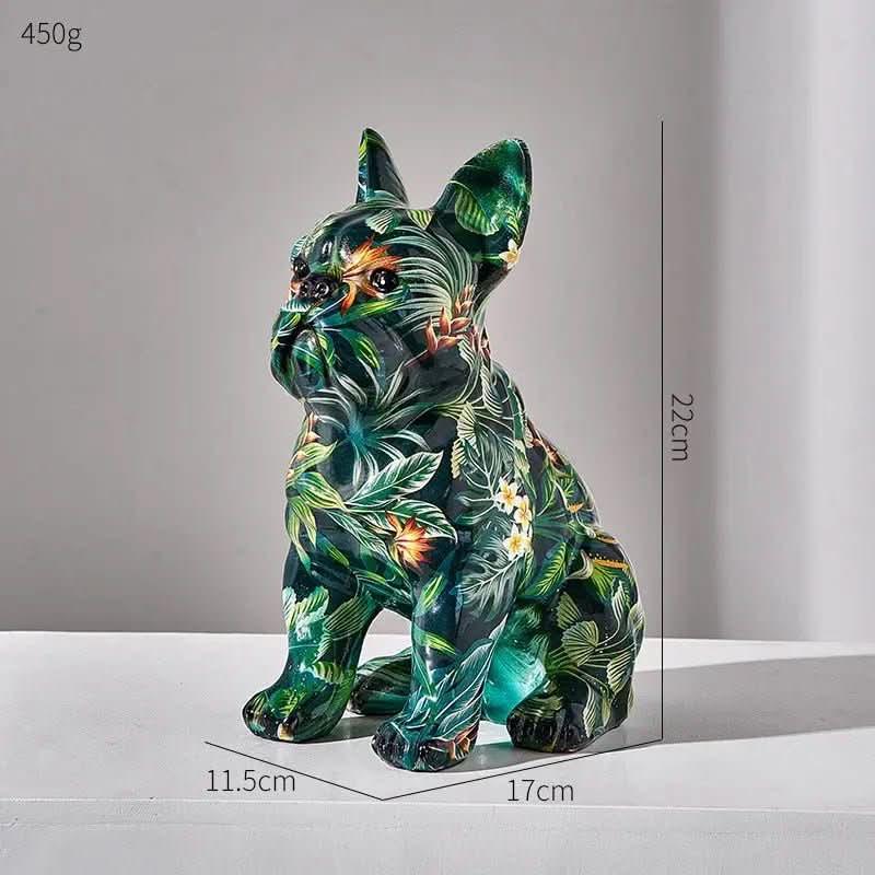 Decoração Bulldog Abstrato para Casa – Morada Serena - Morada Serena