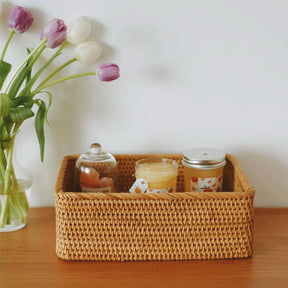 Cesto Vime Organizador Para Banheiro Multiuso | Prático e Elegante - Morada Serena