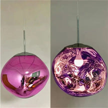 Conjunto Completo Lustre Pendente Moderno Luxuoso Lava Macaron Nórdico - Morada Serena