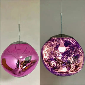 Conjunto Completo Lustre Pendente Moderno Luxuoso Lava Macaron Nórdico - Morada Serena