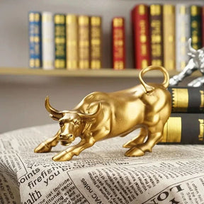 Escultura Touro de Wall Street – Força, Sucesso e Poder na Sua Decoração - Morada Serena