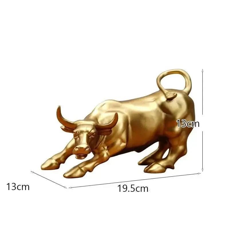 Escultura Touro de Wall Street – Força, Sucesso e Poder na Sua Decoração - Morada Serena