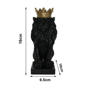 Estatueta Decorativa Leão Imperador – Elegância e Poder para Sua Decoração - Morada Serena