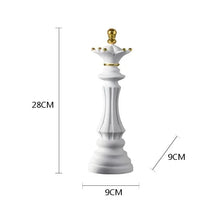 Estatueta Decorativa Para Mesa Peças de Xadrez em Resina | Toque Sofisticado e Elegante para Sua Casa - Morada Serena