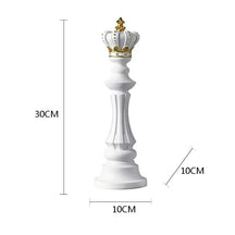 Estatueta Decorativa Para Mesa Peças de Xadrez em Resina | Toque Sofisticado e Elegante para Sua Casa - Morada Serena