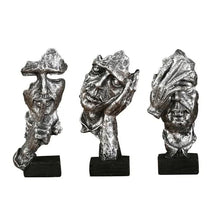 Estatuetas Decorativas Faces Abstratas 3 Peças – Arte Moderna para Sua Decoração - Morada Serena