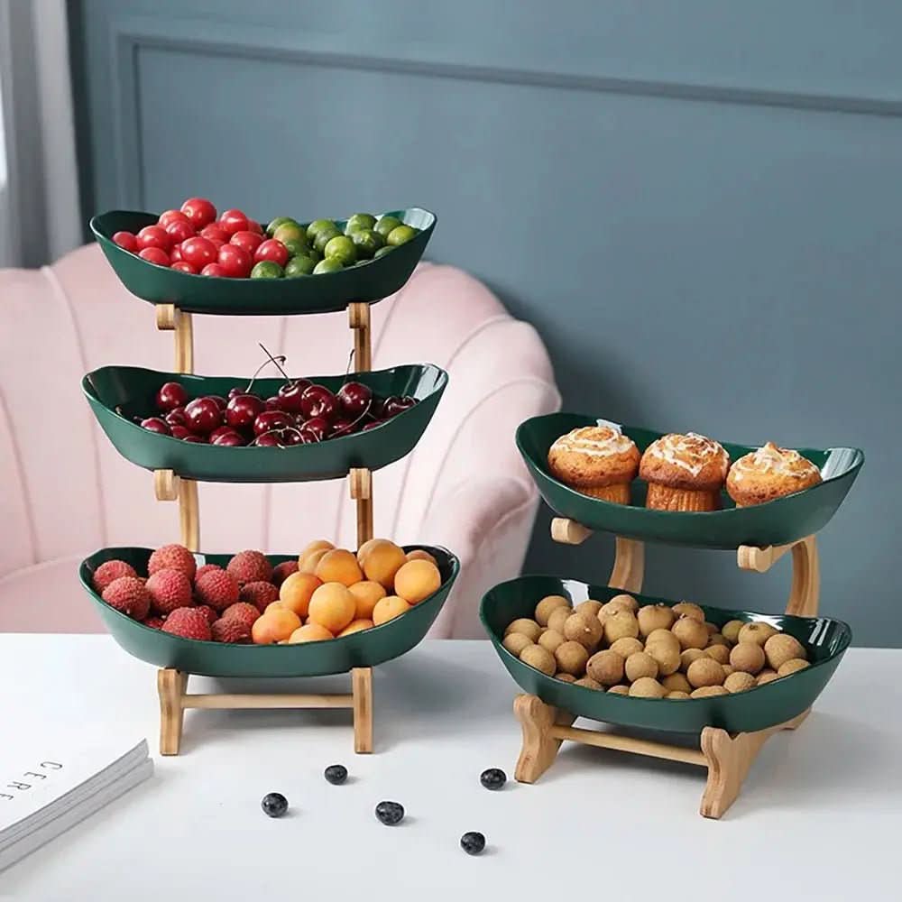 Fruteira de Mesa 2 a 3 Andares | Organize Frutas com Estilo e Funcionalidade - Morada Serena