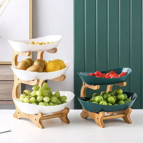 Fruteira de Mesa 2 a 3 Andares | Organize Frutas com Estilo e Funcionalidade - Morada Serena