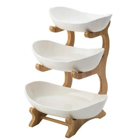 Fruteira de Mesa 2 a 3 Andares | Organize Frutas com Estilo e Funcionalidade - Morada Serena