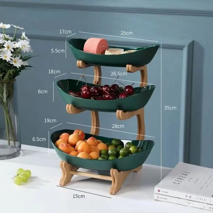 Fruteira de Mesa 2 a 3 Andares | Organize Frutas com Estilo e Funcionalidade - Morada Serena