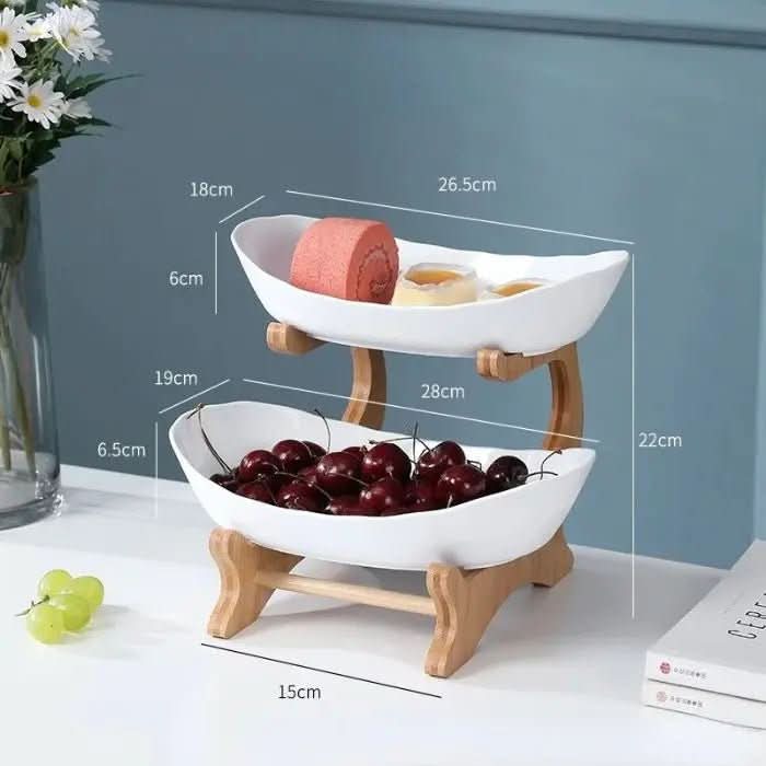 Fruteira de Mesa 2 a 3 Andares | Organize Frutas com Estilo e Funcionalidade - Morada Serena