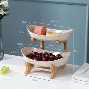 Fruteira de Mesa 2 a 3 Andares | Organize Frutas com Estilo e Funcionalidade - Morada Serena
