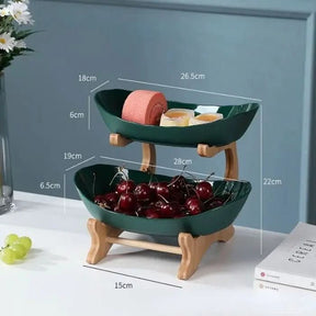 Fruteira de Mesa 2 a 3 Andares | Organize Frutas com Estilo e Funcionalidade - Morada Serena