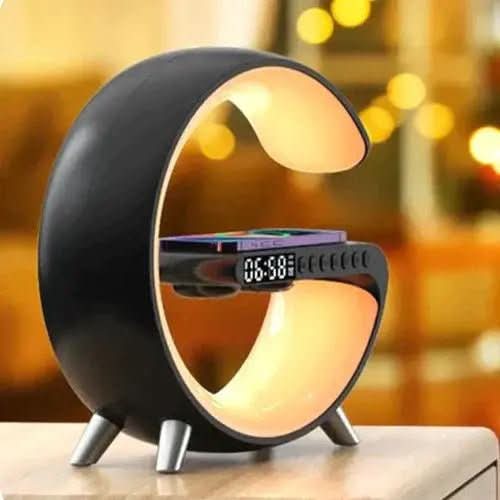 Luminária De Mesa Inteligente Smart G - Speaker Multifuncional - Morada Serena
