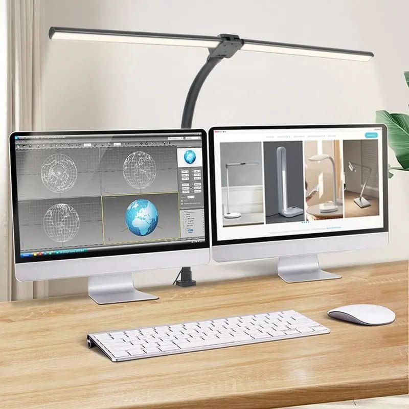 Luminária de Mesa LED Escritório Flexível Alumínio - Morada Serena