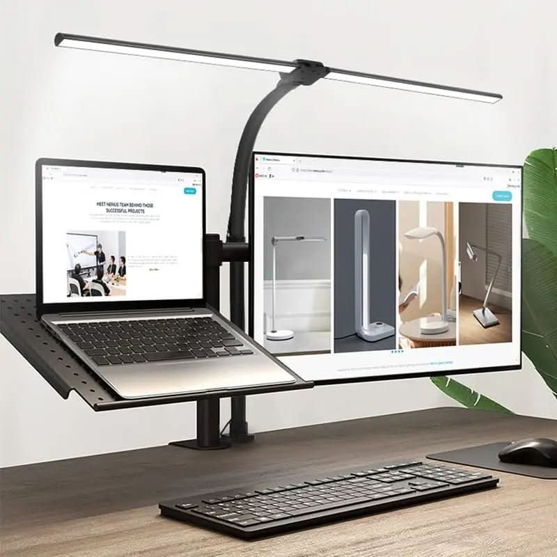 Luminária de Mesa LED Escritório Flexível Alumínio - Morada Serena