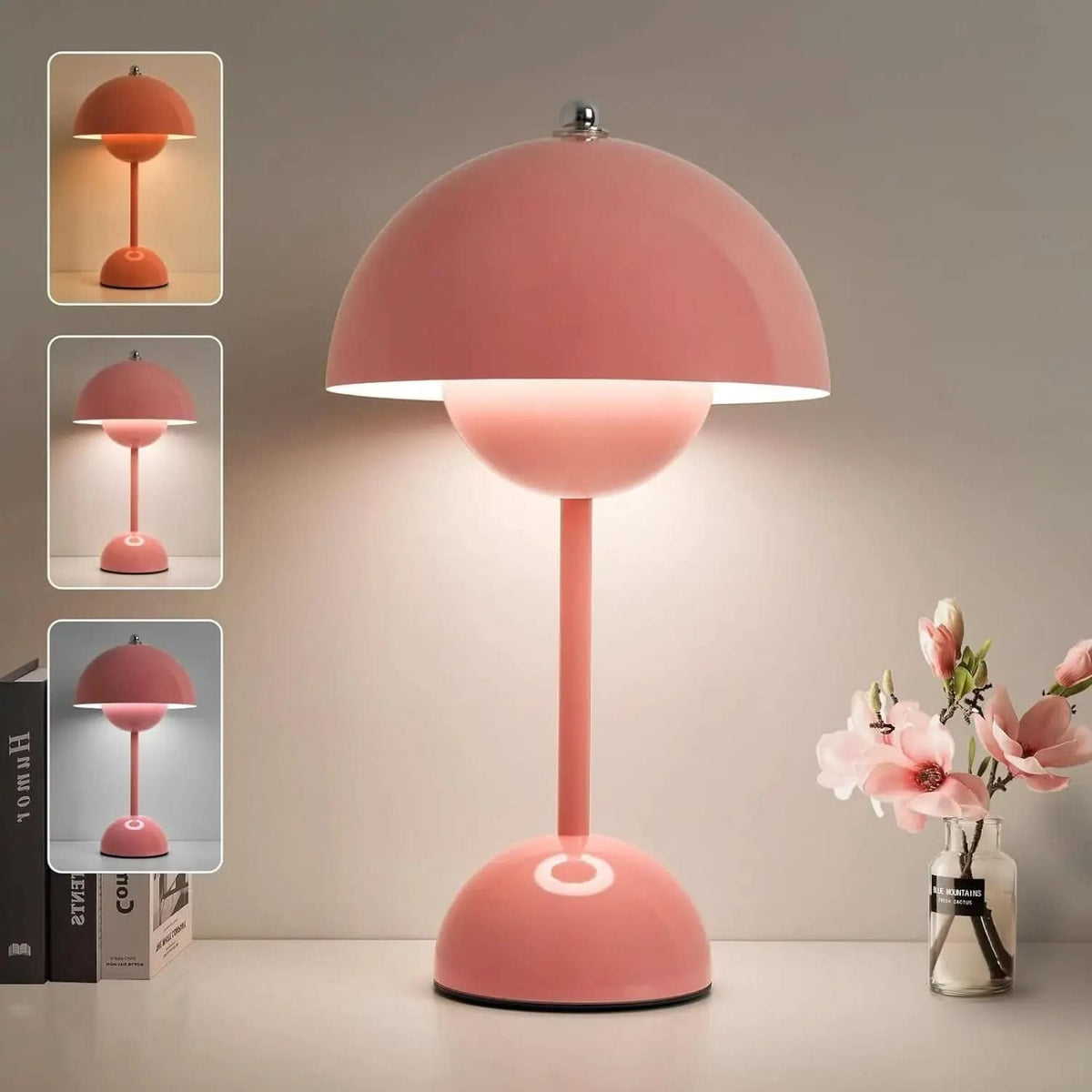 Luminária de Mesa Led Touch Cogumelo - Iluminação Moderna e Prática - Morada Serena