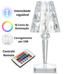 Luminária de Mesa Sem Fio 3 em 1 - Morada Serena