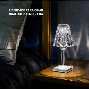 Luminária de Mesa Sem Fio 3 em 1 - Morada Serena