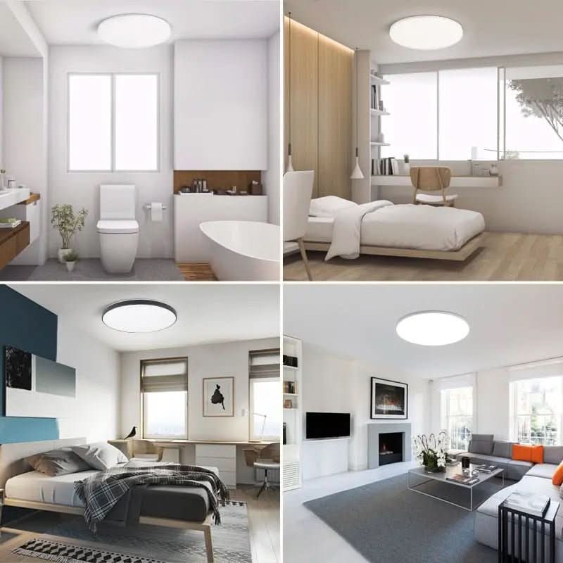 Luminária de Teto Plafon Led Sobrepor Decorativa Moderna Redonda - Morada Serena