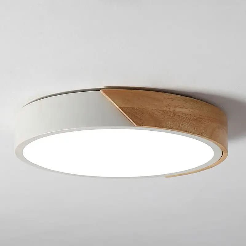 Luminária de Teto Plafon Redondo LED Estilo Nórdico - Morada Serena