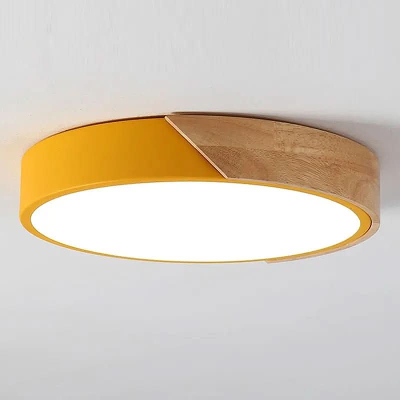Luminária de Teto Plafon Redondo LED Estilo Nórdico - Morada Serena