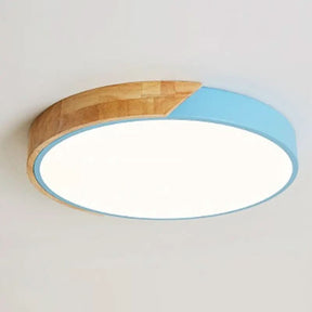 Luminária de Teto Plafon Redondo LED Estilo Nórdico - Morada Serena