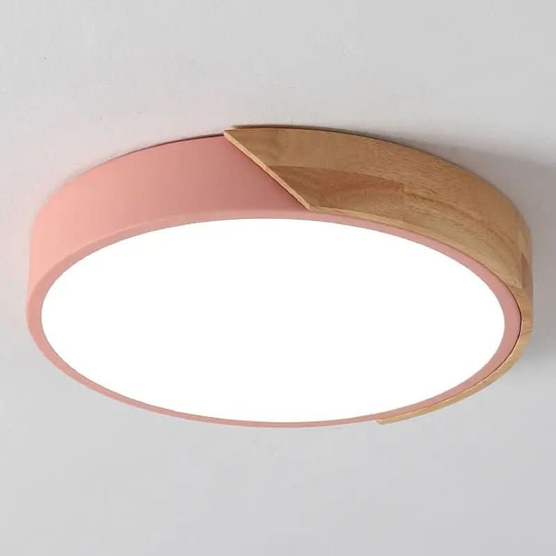 Luminária de Teto Plafon Redondo LED Estilo Nórdico - Morada Serena