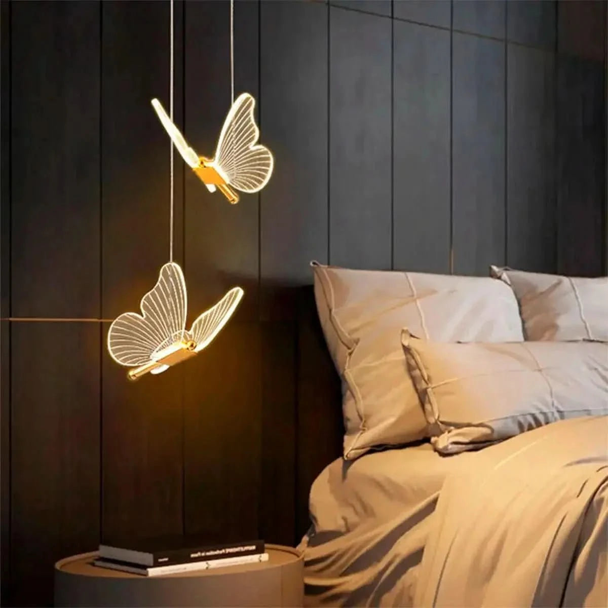 Luminária Pendente Borboleta Crystal Light - Morada Serena