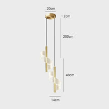 Luminária Pendente iluminação interior Led Nórdico - Design Moderno e Eficiente - Morada Serena