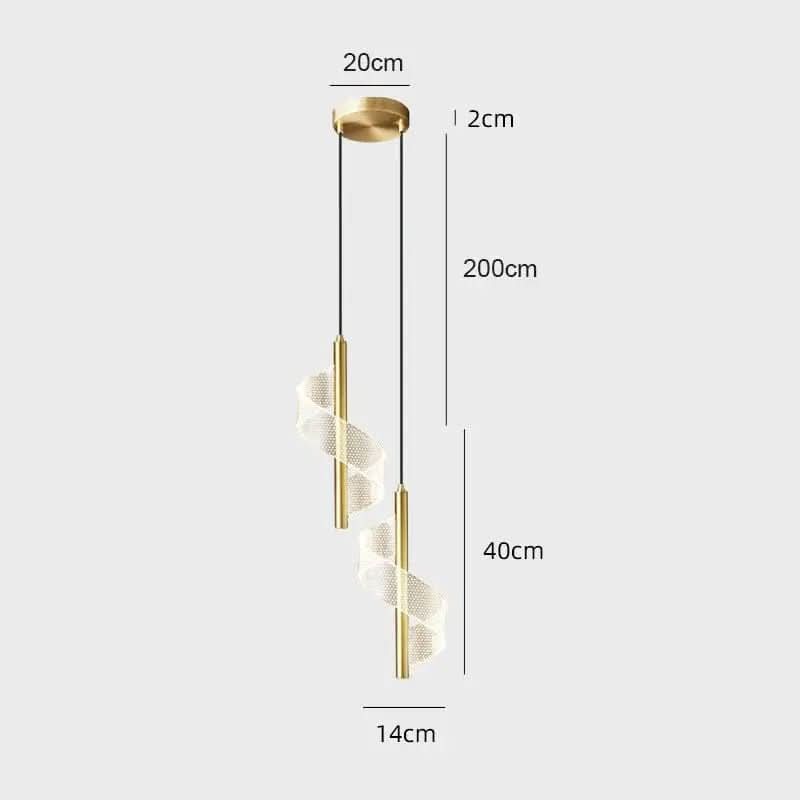 Luminária Pendente iluminação interior Led Nórdico - Design Moderno e Eficiente - Morada Serena