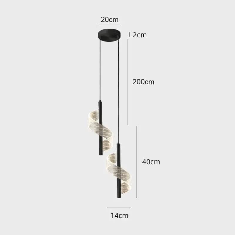 Luminária Pendente iluminação interior Led Nórdico - Design Moderno e Eficiente - Morada Serena