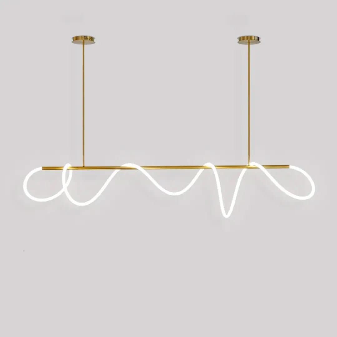 Lustre Pendente Led Moderno Para Sala | Iluminação Elegante e Funcional - Morada Serena