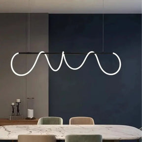 Lustre Pendente Led Moderno Para Sala | Iluminação Elegante e Funcional - Morada Serena