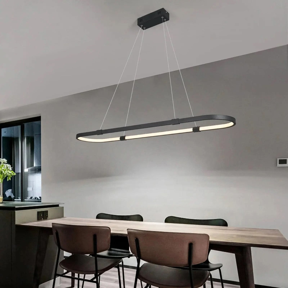 Lustre Pendente Vallbona Controle Remoto | Iluminação Moderna e Funcional - Morada Serena