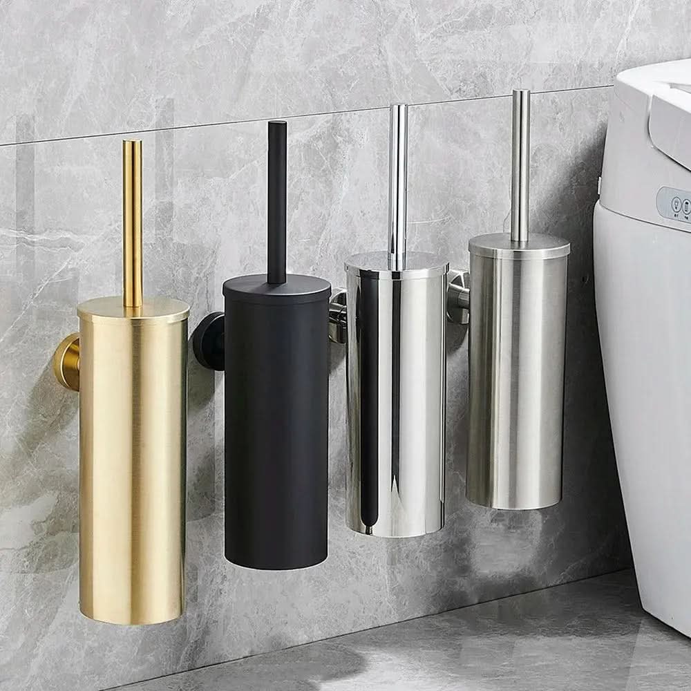 Porta Escova De Banheiro Aço Inoxidável Escovado – Elegância e Durabilidade - Morada Serena