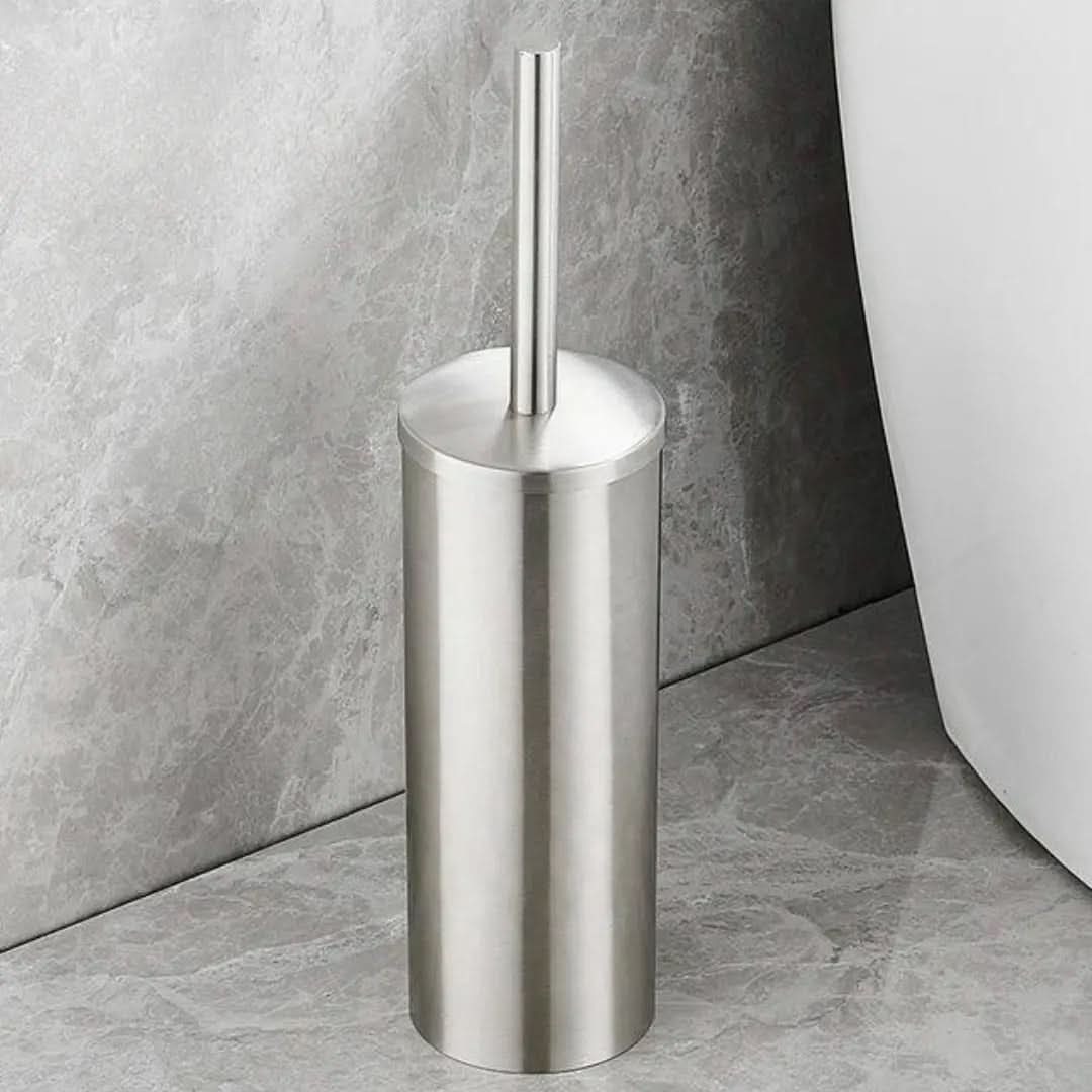 Porta Escova De Banheiro Aço Inoxidável Escovado – Elegância e Durabilidade - Morada Serena
