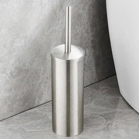 Porta Escova De Banheiro Aço Inoxidável Escovado – Elegância e Durabilidade - Morada Serena