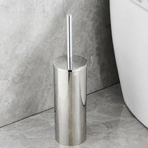 Porta Escova De Banheiro Aço Inoxidável Escovado – Elegância e Durabilidade - Morada Serena