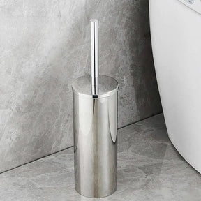 Porta Escova De Banheiro Aço Inoxidável Escovado – Elegância e Durabilidade - Morada Serena