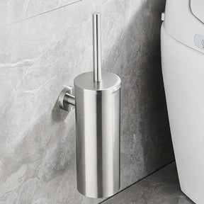 Porta Escova De Banheiro Aço Inoxidável Escovado – Elegância e Durabilidade - Morada Serena