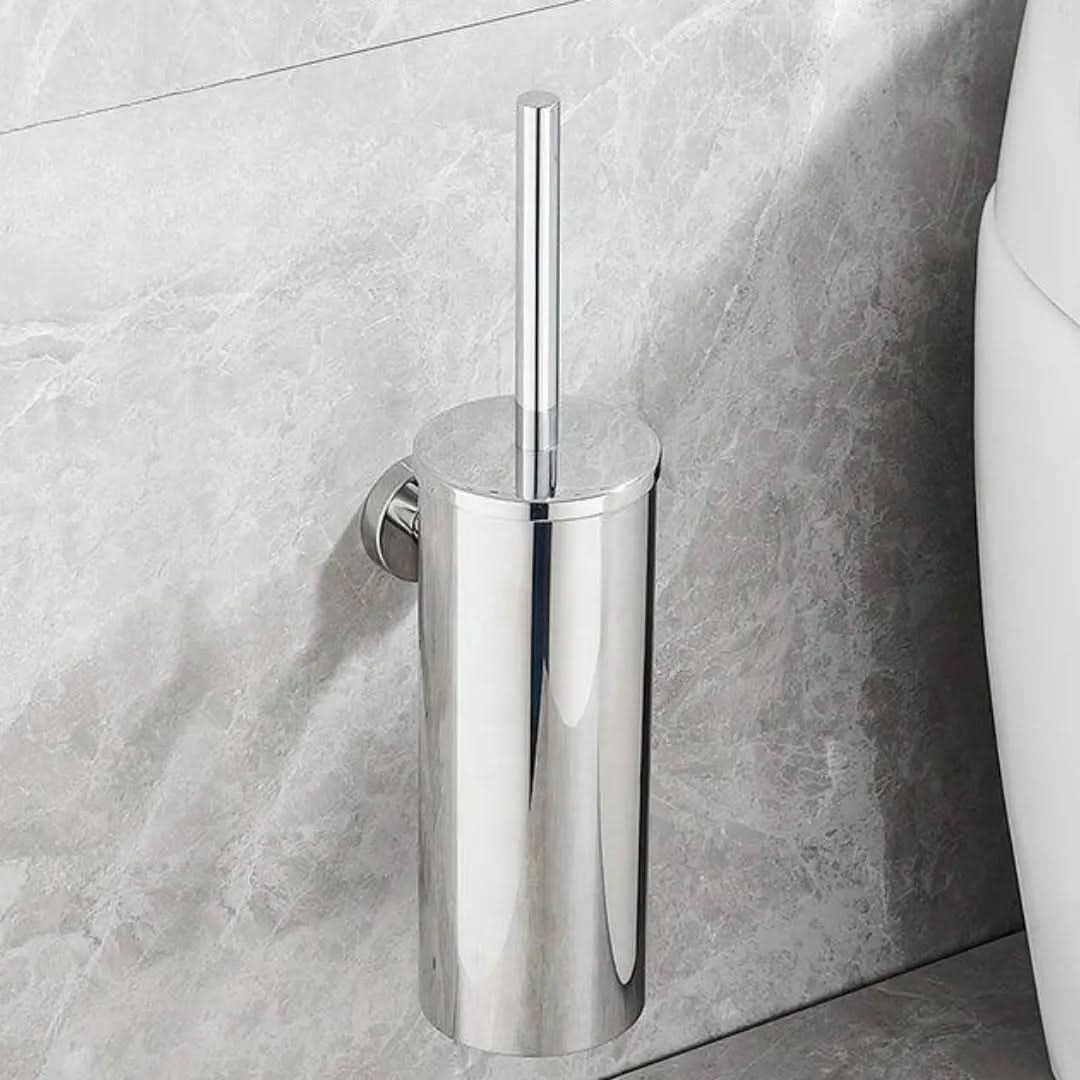 Porta Escova De Banheiro Aço Inoxidável Escovado – Elegância e Durabilidade - Morada Serena