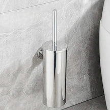 Porta Escova De Banheiro Aço Inoxidável Escovado – Elegância e Durabilidade - Morada Serena