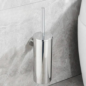 Porta Escova De Banheiro Aço Inoxidável Escovado – Elegância e Durabilidade - Morada Serena