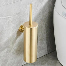 Porta Escova De Banheiro Aço Inoxidável Escovado – Elegância e Durabilidade - Morada Serena