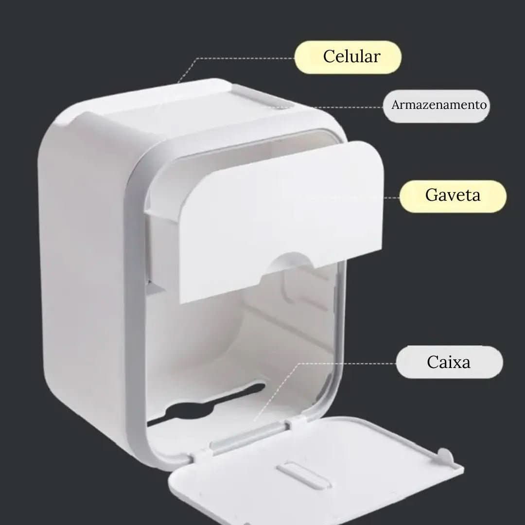 Porta Papel Higiênico Multifuncional – Organização e Praticidade | Morada Serena - Morada Serena