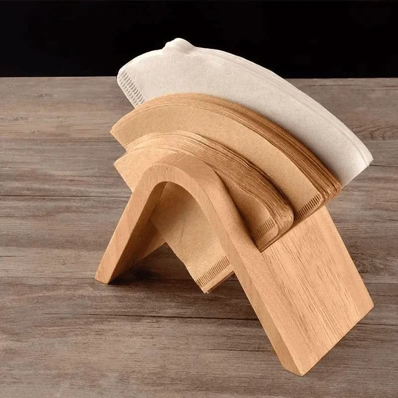 Porta - Filtro de Café de Madeira Suporte Filtro Papel | Organize Seu Café com Estilo e Praticidade - Morada Serena